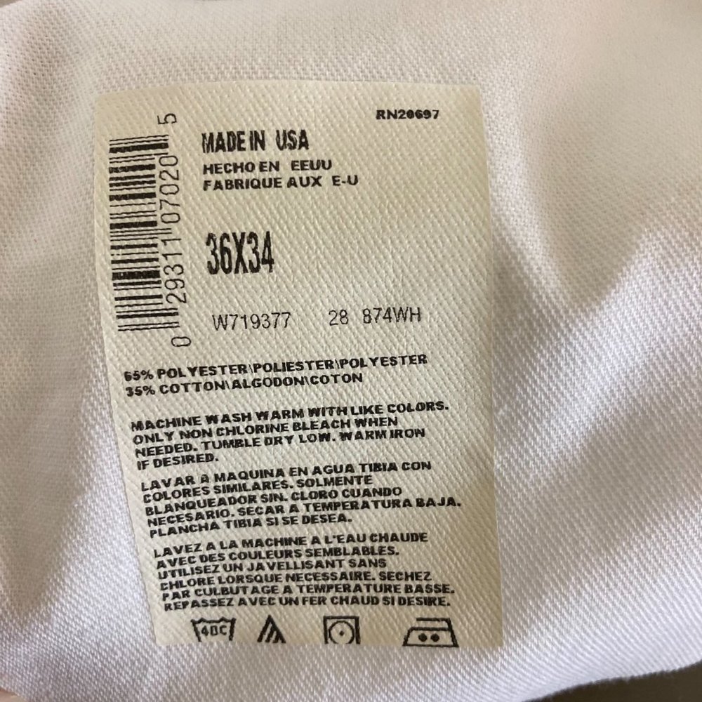 y2k Dickies Men’s White Work Painters Pants 36x34 as is